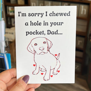 Dog Treats - Father's Day Card