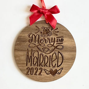 Merry & Married 2022 Ornament