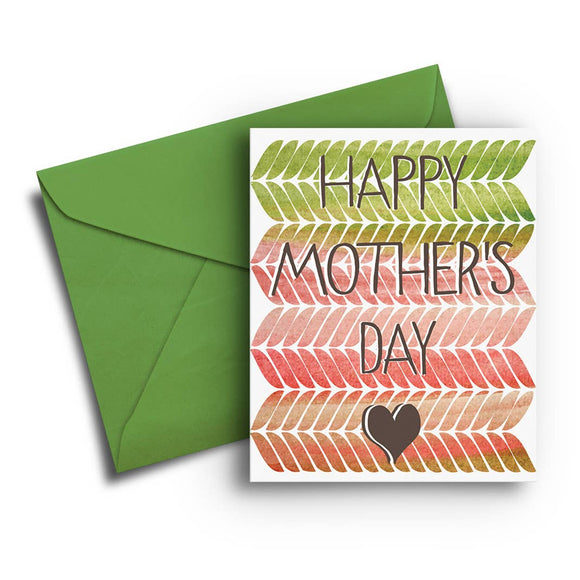 Watercolor Pattern Mother's Day Card