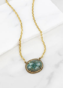 Semplice Necklace in Green