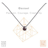 Crystal Intention Necklace - Garnet